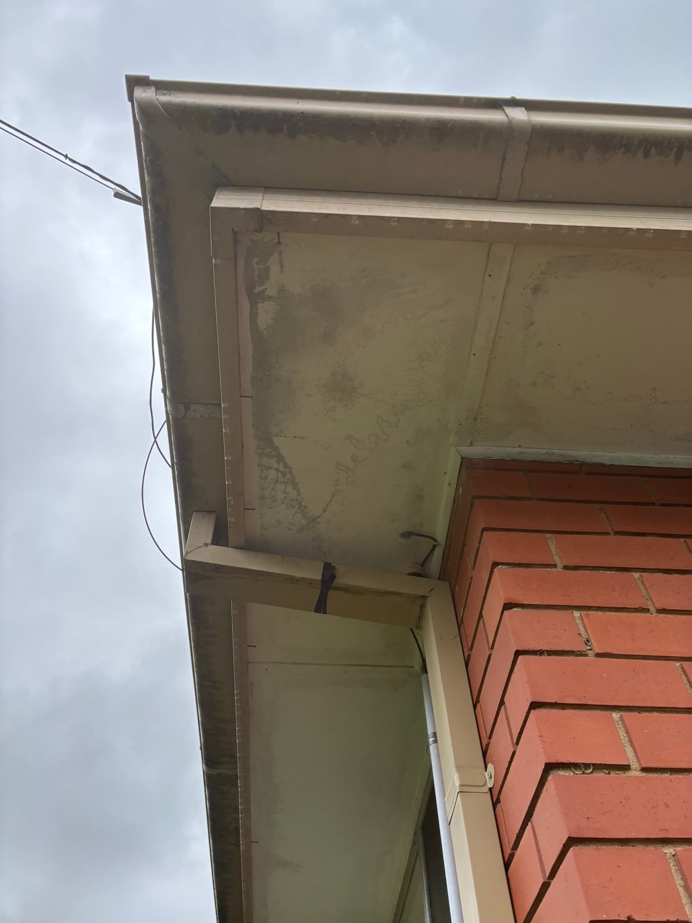 Exterior gutter, fascia and eave washing example by SS Exterior Services in Kilmore and Mitchell Shire